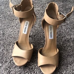 Steve Madden Mogul Tan 5.5 Stiletto Heels